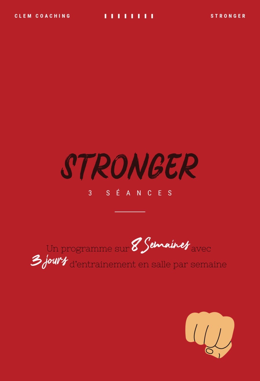 eBOOK n°1 Stronger 3 séances